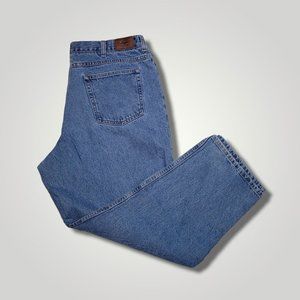 LL Bean Jeans Mens Comfort Fit  Blue Denim Pants Size 42X29